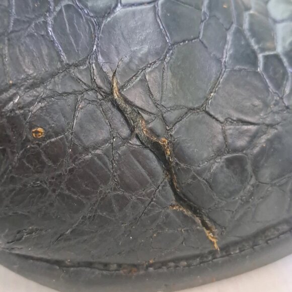 Vtg Justin 9302 Sea Turtle print Boots White Label Pre-Ban Black Western Cowboy - Picture 12 of 16